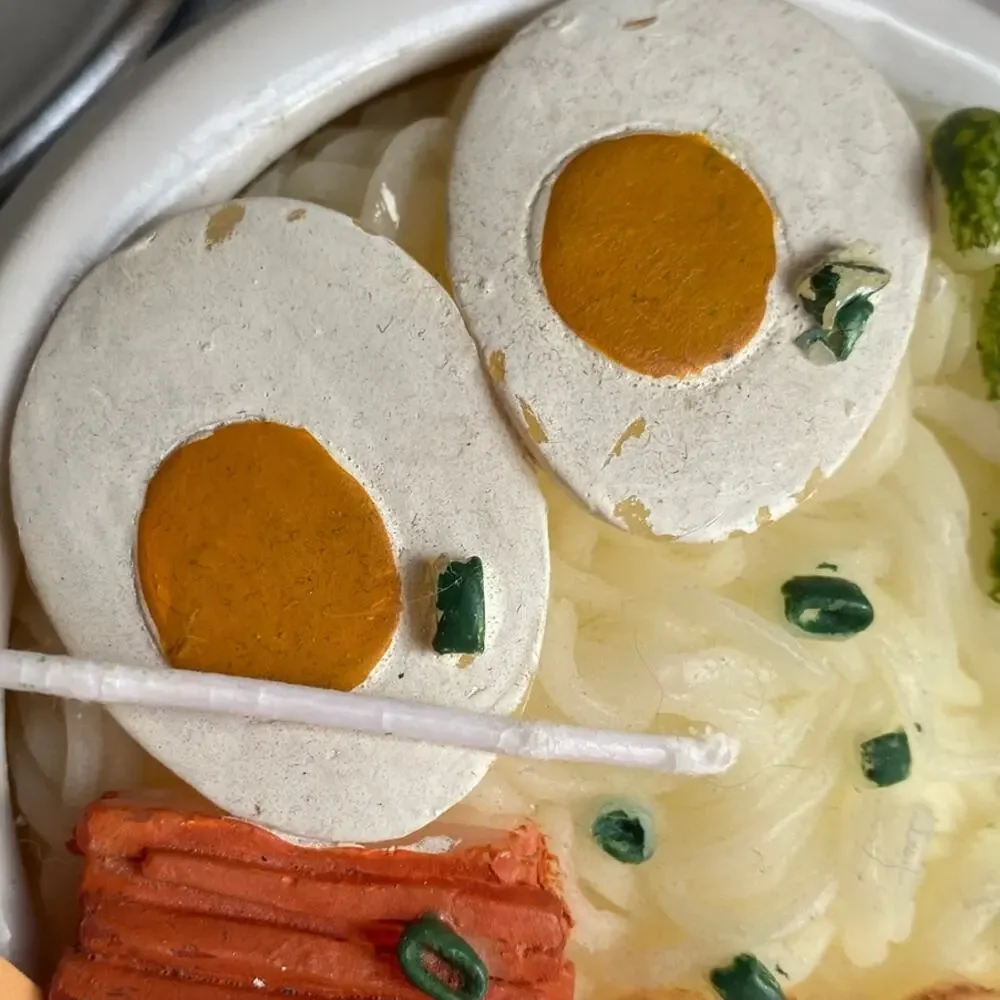 Ramen Noodles Candle Asian Egg Edamame Cute Decor mushrooms